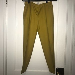 J. Crew cafe Capri pants in Mustard, size 0